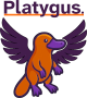 The word 'Platygus.' over a picture of a platypus with wings